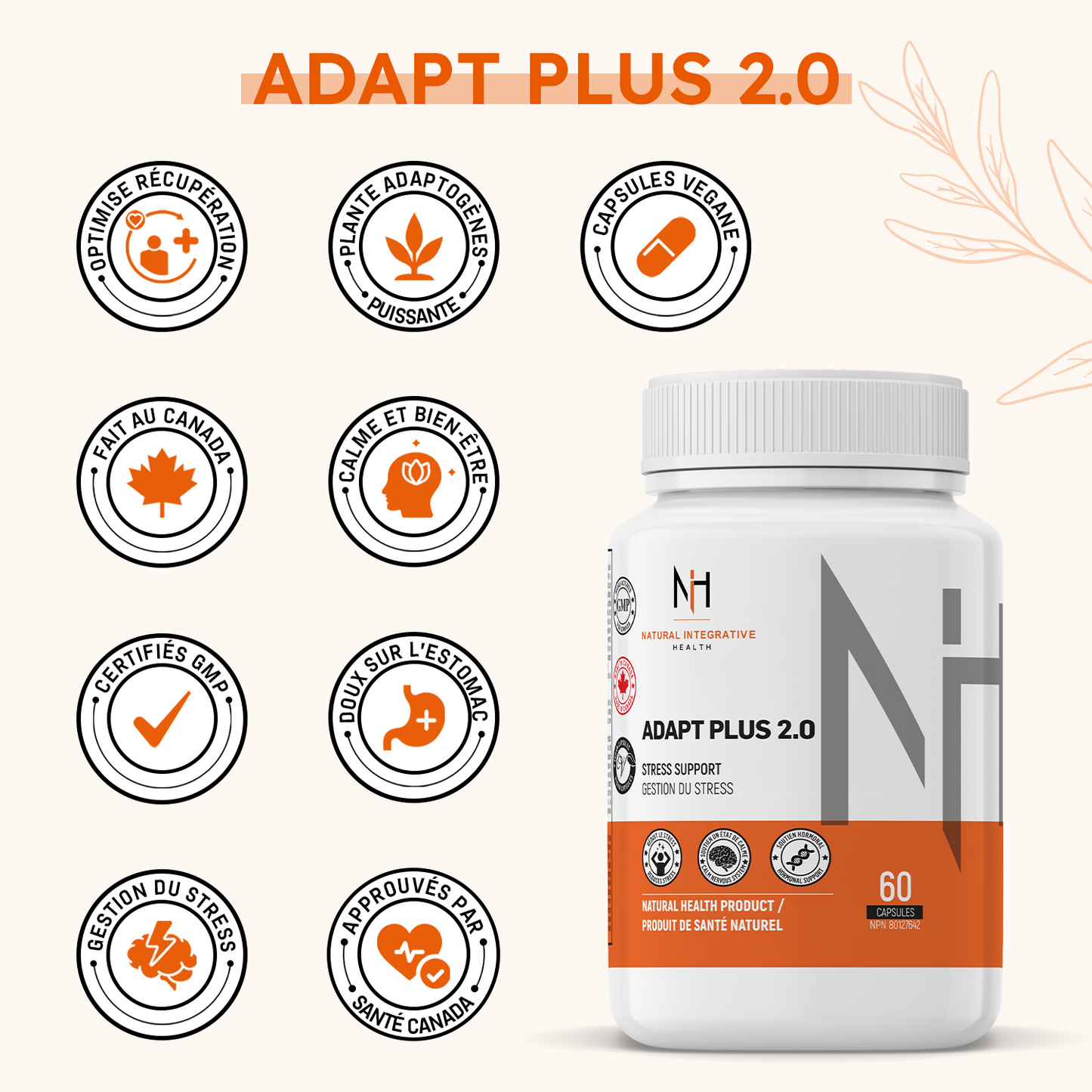 Adapt Plus Supplément en Gestion du Stress