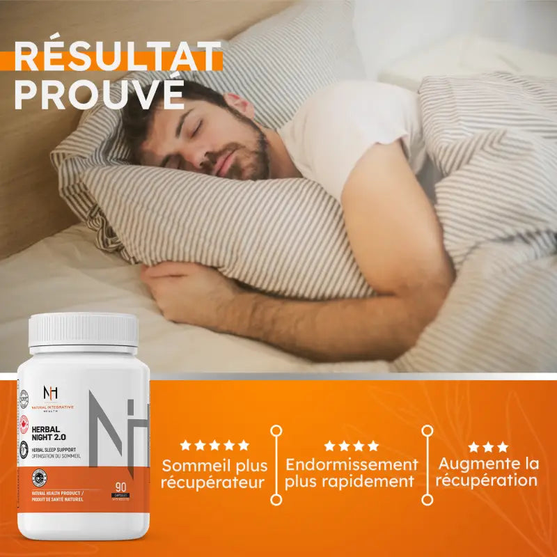 Herbal Night 2.0 – Résultats prouvés pour un sommeil plus profond, rapide et récupérateur
