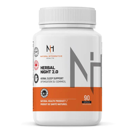 Herbal Night 2.0 – Supplément de sommeil naturel sans mélatonine, en capsules véganes