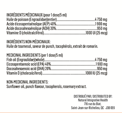 Liquid EPA-DHA Supplément de Santé Générale