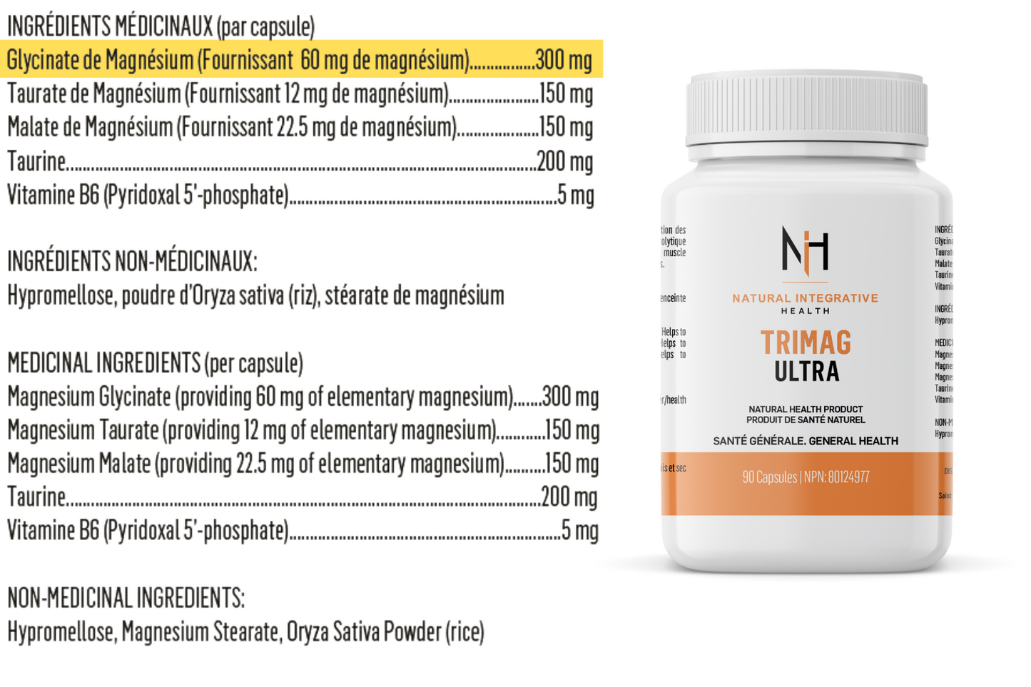 TriMag Ultra Supplément en Santé Générale