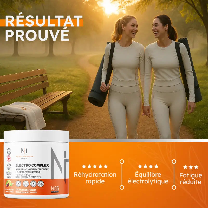 Electro Complex favorise une réhydratation rapide, réduit la fatigue et soutient l’équilibre électrolytique