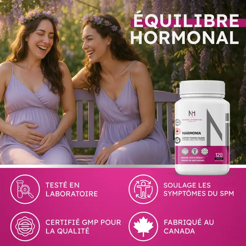 Supplément Harmonia pour soutenir l’humeur, la fertilité et soulager les symptômes du SPM