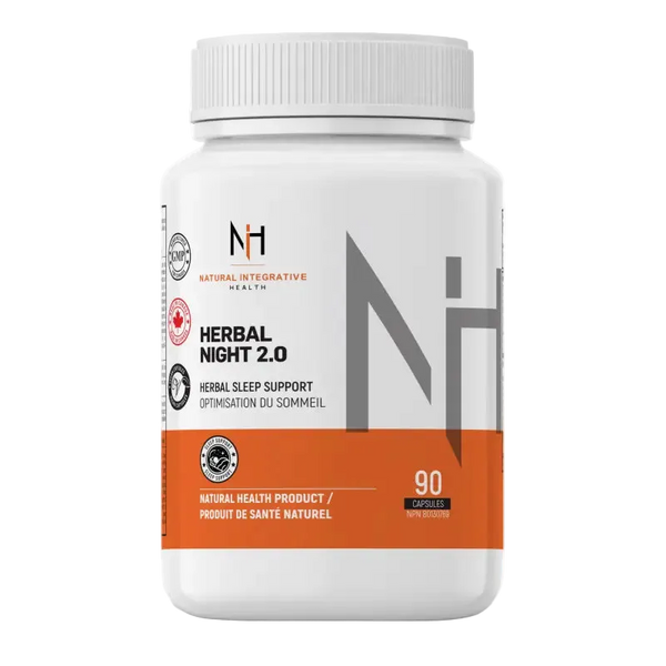 Herbal Night 2.0 – Supplément de sommeil naturel sans mélatonine, en capsules véganes
