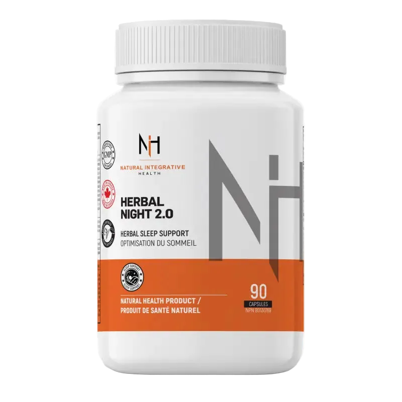 Herbal Night 2.0 – Supplément de sommeil naturel sans mélatonine, en capsules véganes