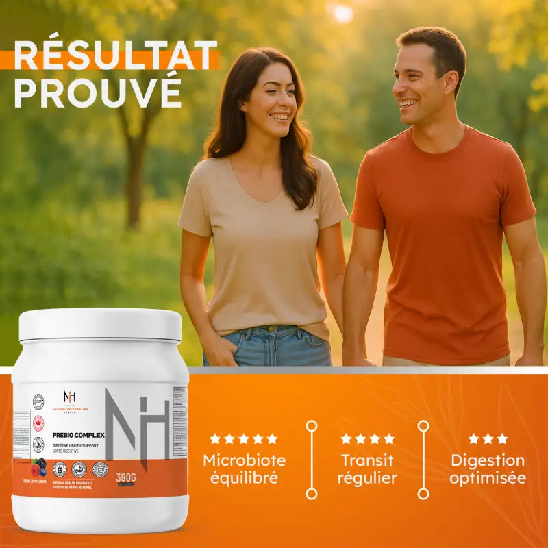 Résultats prouvés avec Prebio Complex – Microbiote équilibré, transit régulier et digestion améliorée