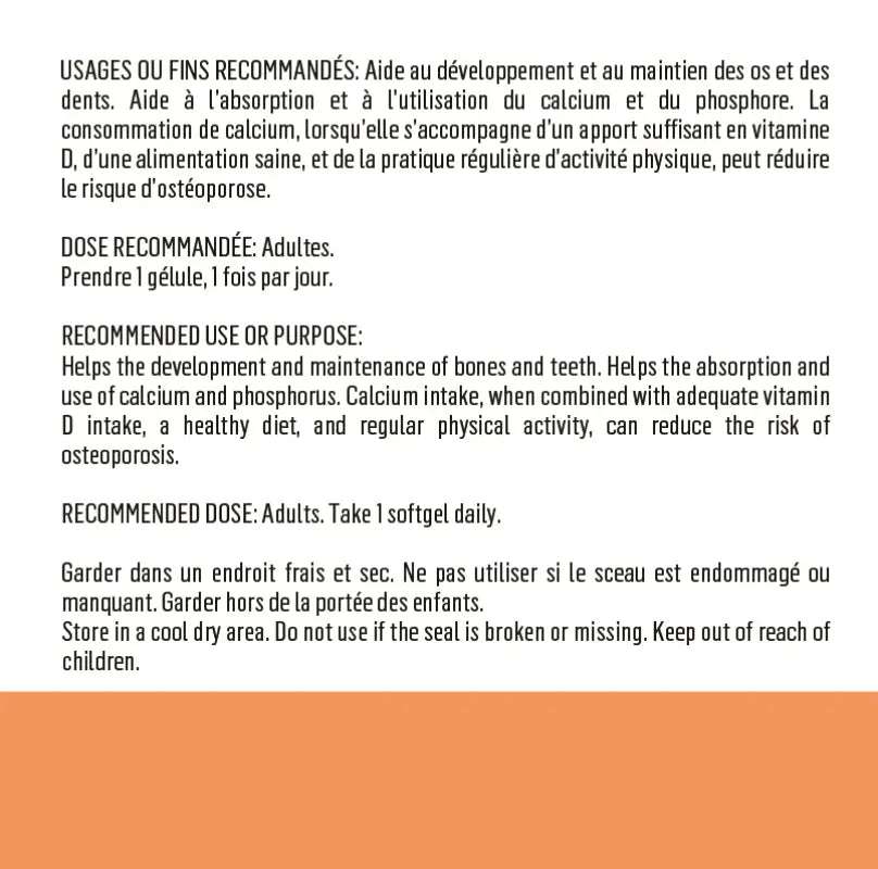 Vitamine D3 Suppléments en Santé Générale